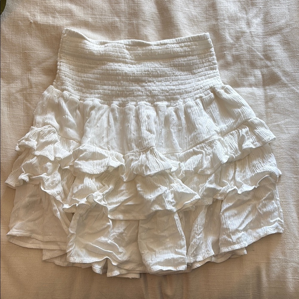 White Ruffled Skirt - Picture 2 of 3